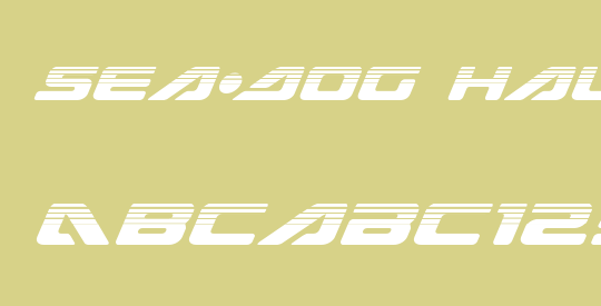 Sea-Dog Halftone Italic