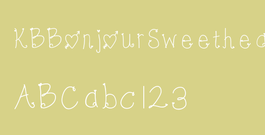 KBBonjourSweetheart