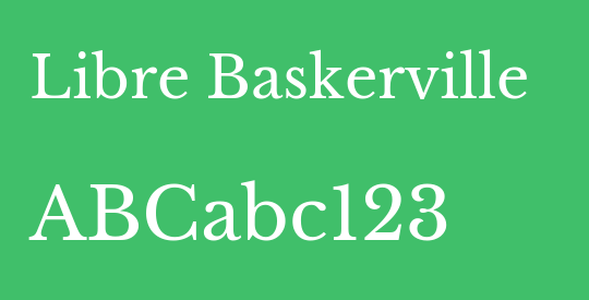 Libre Baskerville