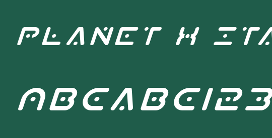 Planet X Italic