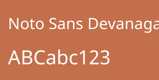 Noto Sans Devanagari