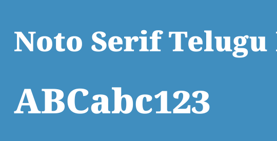Noto Serif Telugu Black