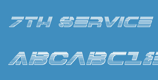 7th Service Chrome Italic