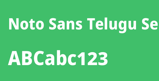 Noto Sans Telugu SemiCondensed ExtraBold