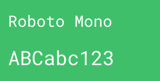 Roboto Mono