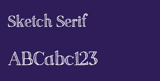 Sketch Serif