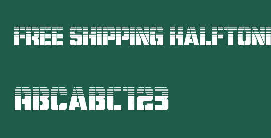 Free Shipping Halftone