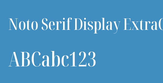 Noto Serif Display ExtraCondensed Medium