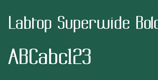 Labtop Superwide Boldish