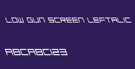 Low Gun Screen Leftalic