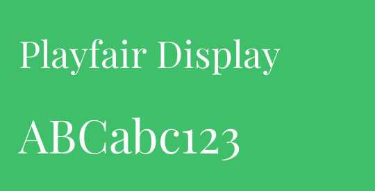 Playfair Display