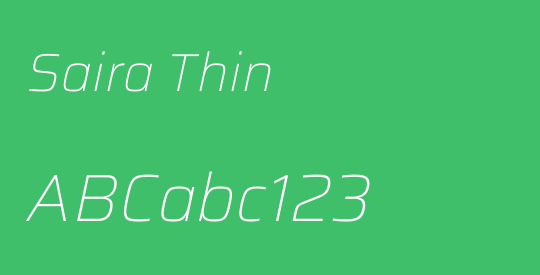 Saira Thin