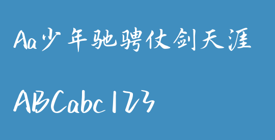 Aa少年驰骋仗剑天涯
