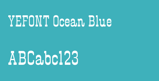 YEFONT Ocean Blue