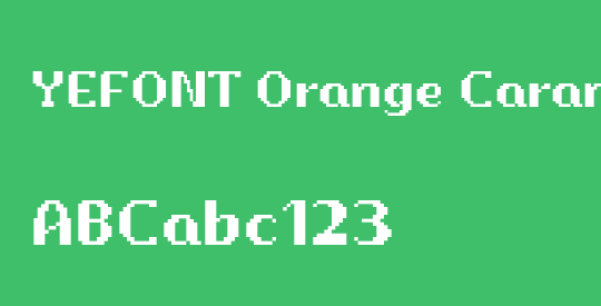 YEFONT Orange Caramel