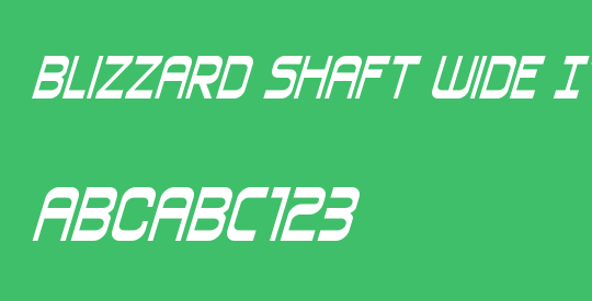Blizzard Shaft Wide Italic