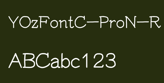 YOzFontC-ProN-R