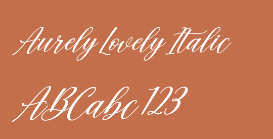 Aurely Lovely Italic