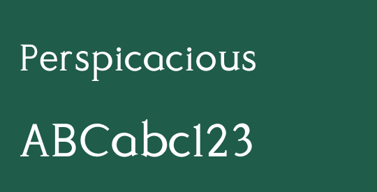 Perspicacious