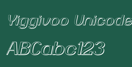 Yiggivoo Unicode 3D