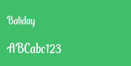 Baliday