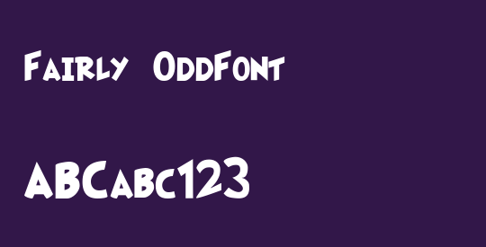 Fairly OddFont