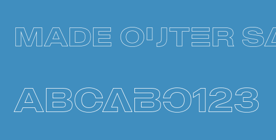 MADE Outer Sans Outline Alt