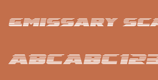 Emissary Scanlines Italic