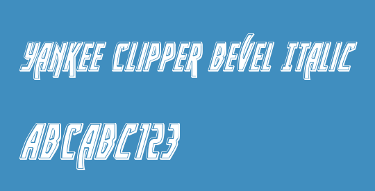 Yankee Clipper Bevel Italic