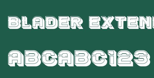 Blader Extended 3D Filled