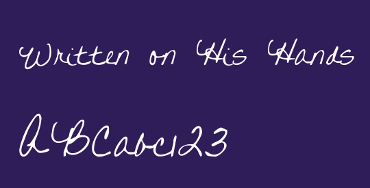 Written on His Hands