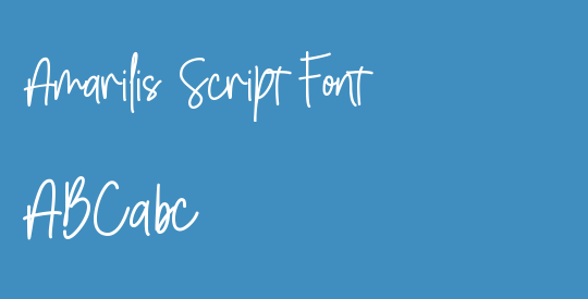 Amarilis Script Font