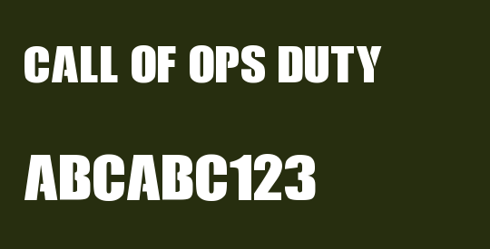 Call Of Ops Duty