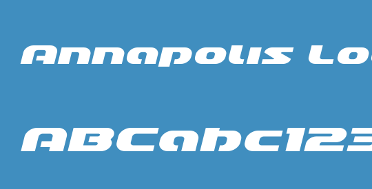 Annapolis Lower Case Expanded Italic