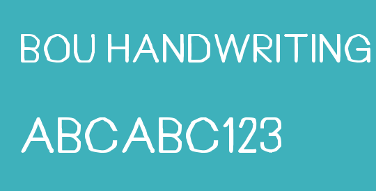Bou Handwriting Titling