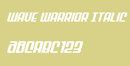 Wave Warrior Italic