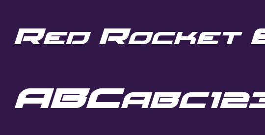 Red Rocket Expanded Italic
