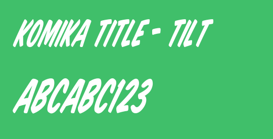 Komika Title - Tilt