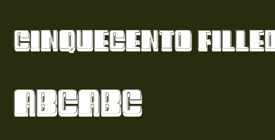 Cinquecento Filled