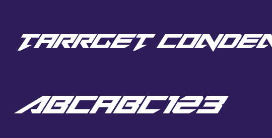 Tarrget Condensed Italic
