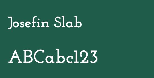 Josefin Slab