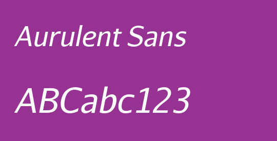 Aurulent Sans
