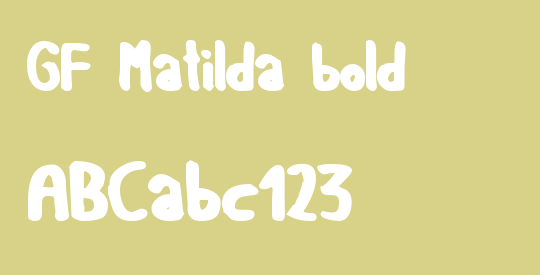 GF Matilda bold