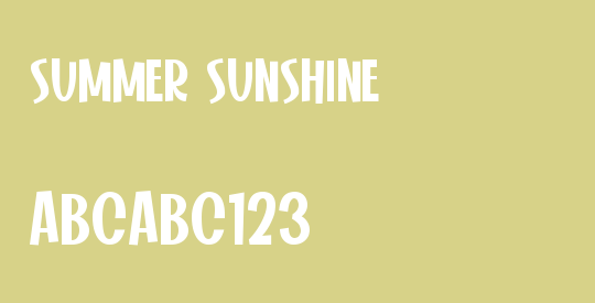 Summer Sunshine