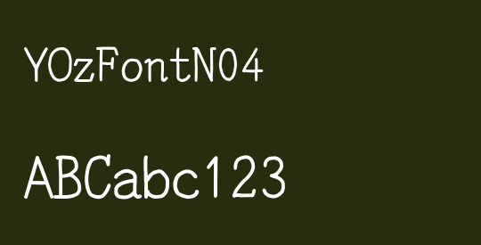 YOzFontN04