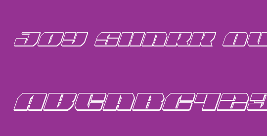 Joy Shark Outline Semi-ConItal