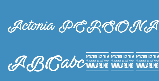 Actonia PERSONAL USE