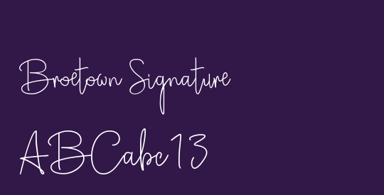 Broetown Signature