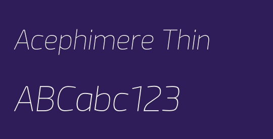 Acephimere Thin