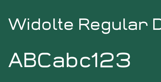 Widolte Regular Demo